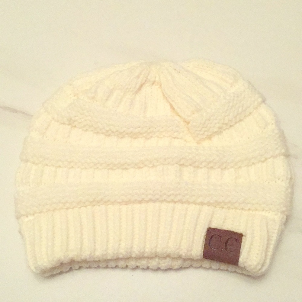 White C.C hat